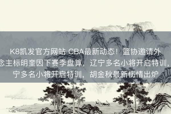 K8凯发官方网站 CBA最新动态！篮协邀请外籍裁判入驻，牙东说念主标明奎因下赛季盘算，辽宁多名小将开启特训，胡金秋最新伤情出炉