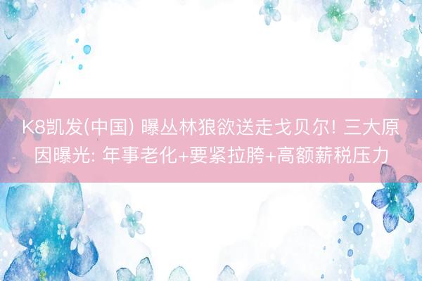 K8凯发(中国) 曝丛林狼欲送走戈贝尔! 三大原因曝光: 年事老化+要紧拉胯+高额薪税压力