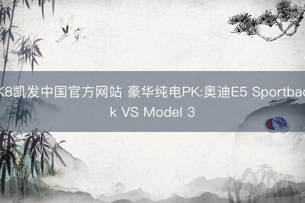 K8凯发中国官方网站 豪华纯电PK:奥迪E5 Sportback VS Model 3