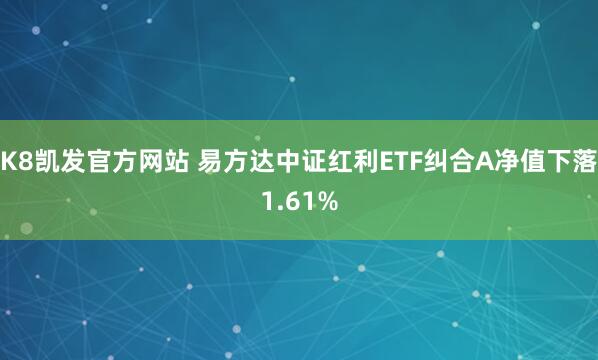 K8凯发官方网站 易方达中证红利ETF纠合A净值下落1.61%